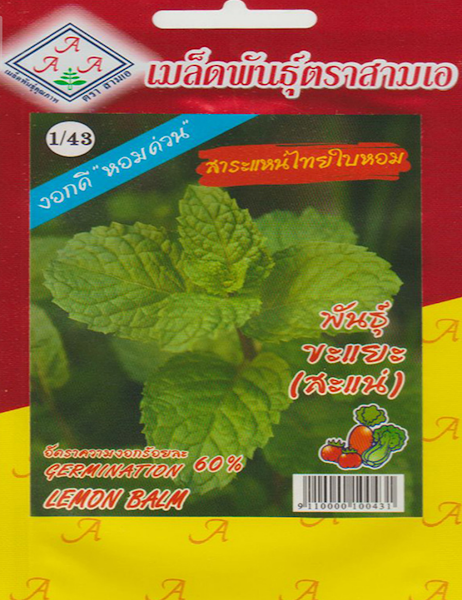 lemon balm mint seeds (op) – fresh citrus aroma | 60% germination | best sowing march–may | 98% purity